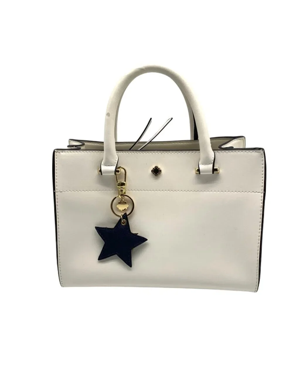 Crown & Ivy White Convertible Crossbody Satchel